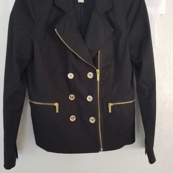 MICHAEL KORS JACKET WITH GOLD ACCENTS SIZE 6 - Picture 2 of 2
